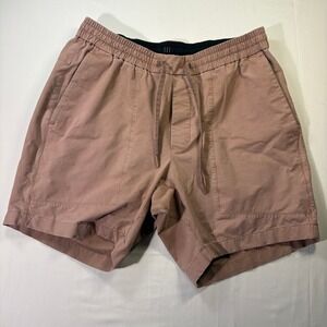 Lululemon Lab Mens Shorts Mauve Pink Clay Drawstring Elastic Waist 7 Inch Inseam